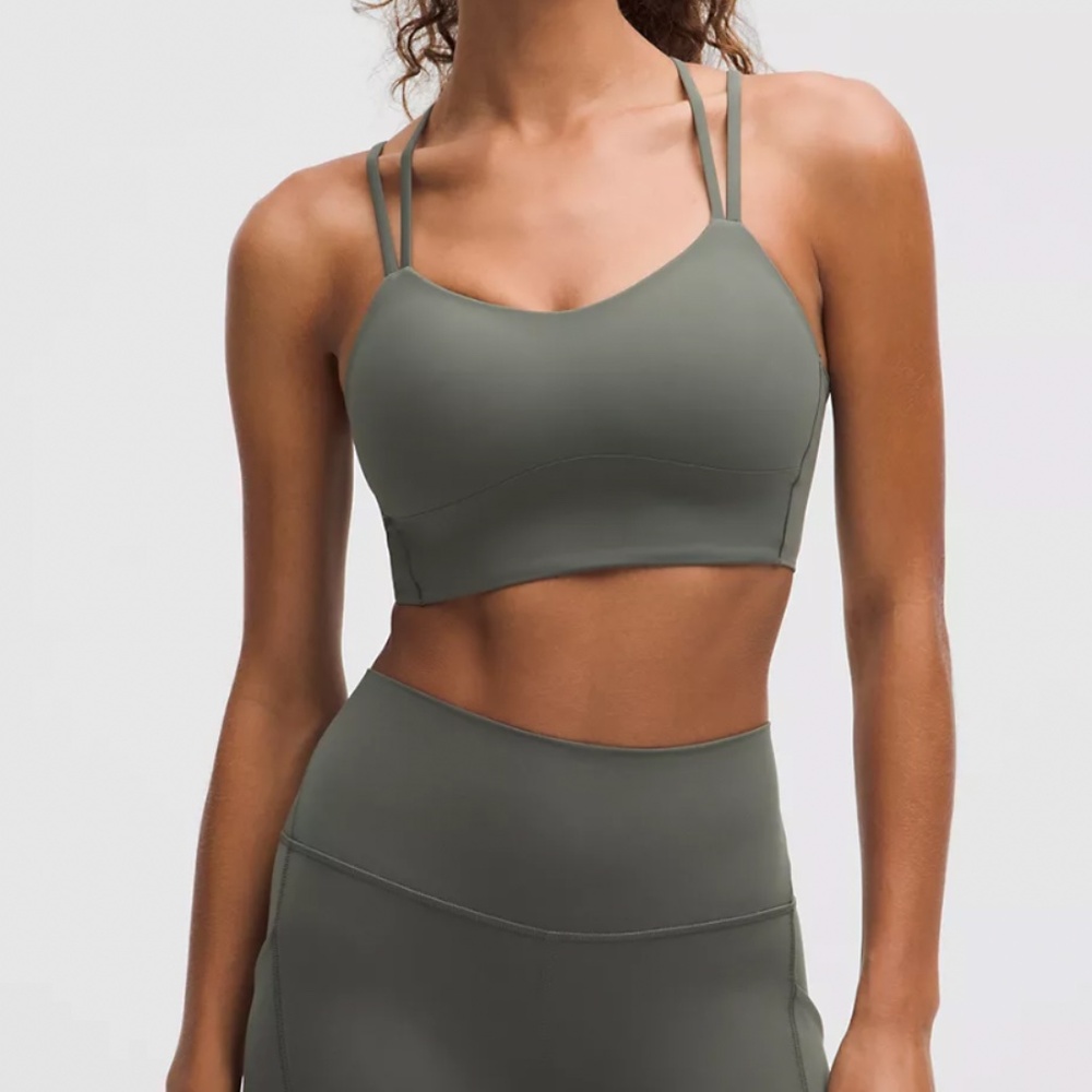 NEW LULULEMON Like a Cloud Longline Bra Palm Deco Size 6